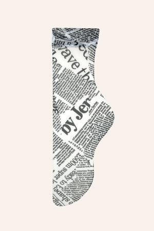 Newsprint Anklet